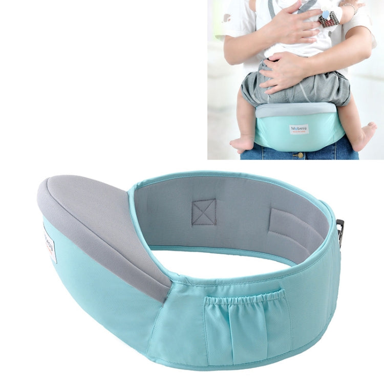 Waist belt Baby Carrier Waist Stool Walkers Baby Sling Hold Waist Belt Backpack Light Blue