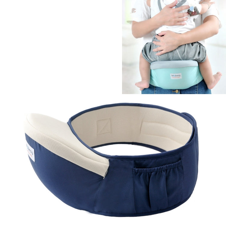 Waist belt Baby Carrier Waist Stool Walkers Baby Sling Hold Waist Belt Backpack Blue