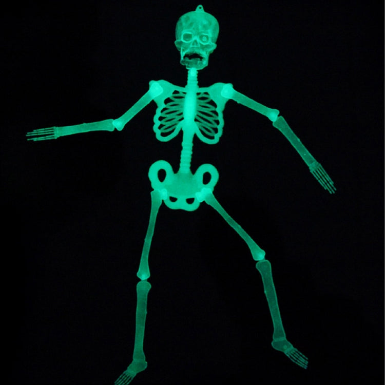 Luminous Skeleton Halloween Activity Props Bar Haunted House Decoration Supplies Fluorescent Skeleton, Small（35cm), Medium(90cm), Large(150cm)