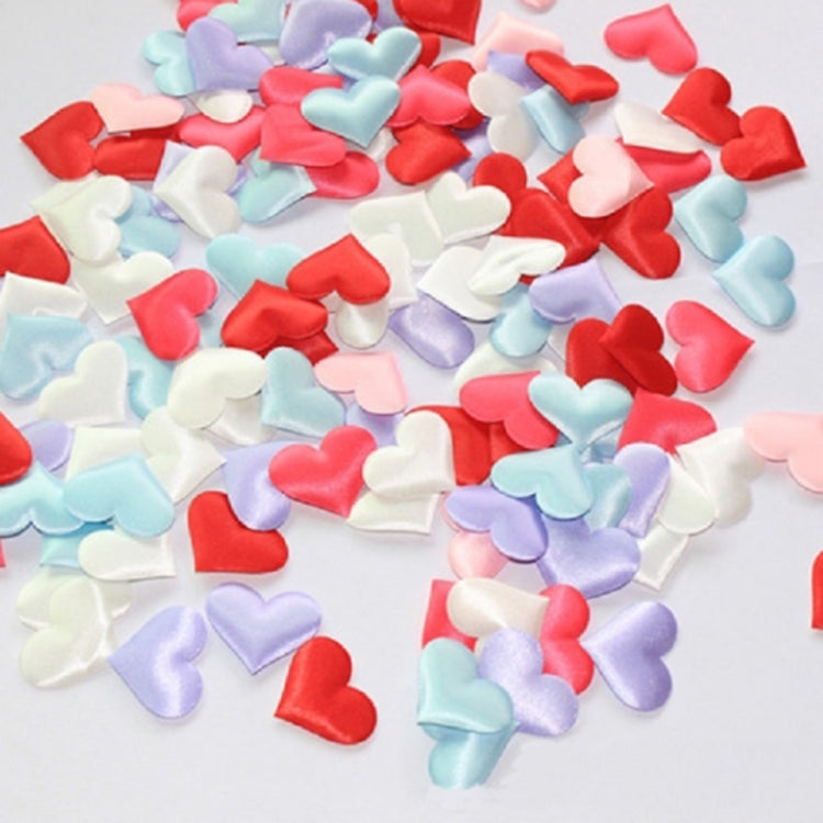 100pcs / Pack 3.5cm Wedding Supplies Love Hand Throw Flower Wedding Room Decoration Simulation Fake Petals Color Mixing