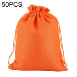 50 PCS Multi size Linen Jute Drawstring Gift Bags Sacks Wedding Birthday Party Favors Drawstring Gift Bags, 7x9cm, 9x12cm, 10x14cm
