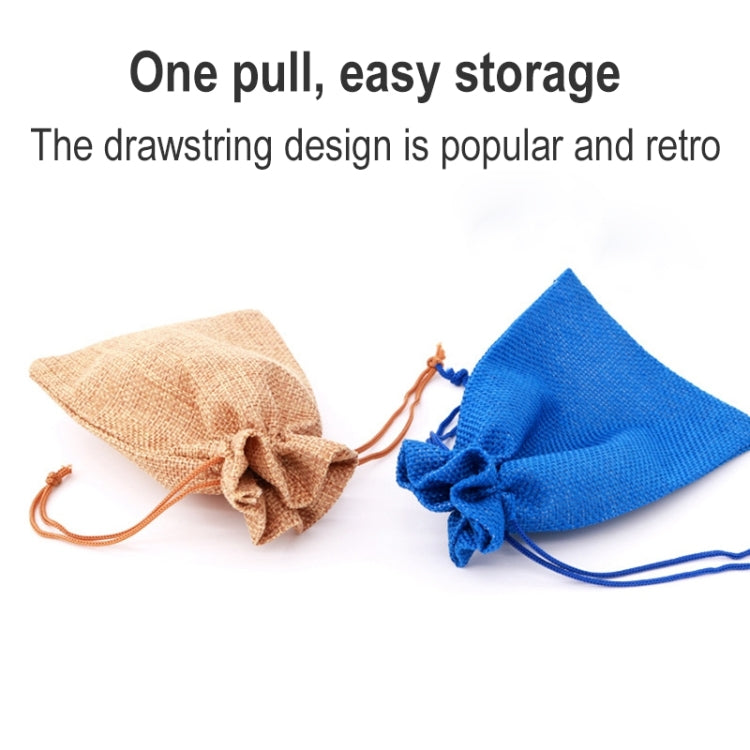 50 PCS Multi size Linen Jute Drawstring Gift Bags Sacks Wedding Birthday Party Favors Drawstring Gift Bags, 13x18cm, 15x20cm, 17x23cm