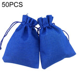 50 PCS Multi size Linen Jute Drawstring Gift Bags Sacks Wedding Birthday Party Favors Drawstring Gift Bags, 13x18cm, 15x20cm, 17x23cm