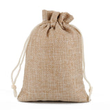 50 PCS Multi size Linen Jute Drawstring Gift Bags Sacks Wedding Birthday Party Favors Drawstring Gift Bags, 13x18cm, 15x20cm, 17x23cm