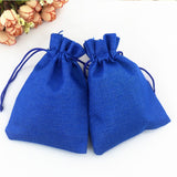 50 PCS Multi size Linen Jute Drawstring Gift Bags Sacks Wedding Birthday Party Favors Drawstring Gift Bags, 13x18cm, 15x20cm, 17x23cm