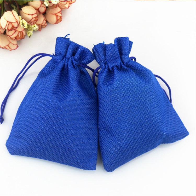 50 PCS Multi size Linen Jute Drawstring Gift Bags Sacks Wedding Birthday Party Favors Drawstring Gift Bags, 20x30cm