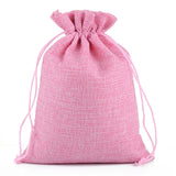 50 PCS Multi size Linen Jute Drawstring Gift Bags Sacks Wedding Birthday Party Favors Drawstring Gift Bags, 20x30cm