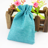 50 PCS Multi size Linen Jute Drawstring Gift Bags Sacks Wedding Birthday Party Favors Drawstring Gift Bags, 20x30cm