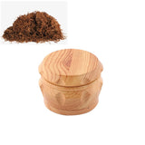 Wood Drum Type Smoke Grinder Tobacco Spice Crusher, S, M, L
