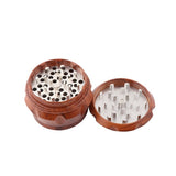 Wood Drum Type Smoke Grinder Tobacco Spice Crusher, S, M, L