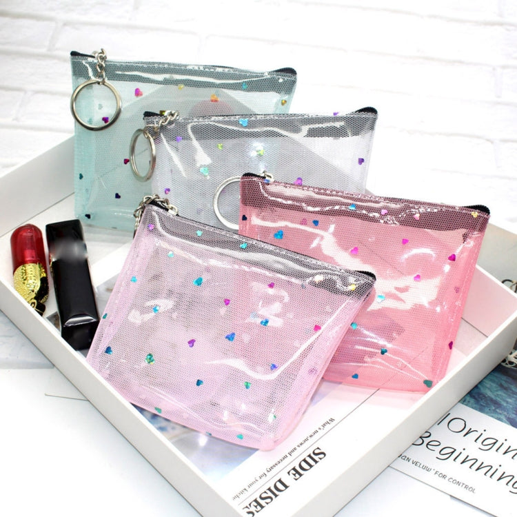 Mini Waterproof PVC Jelly Coin Purse Transparent Zipper Bag