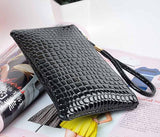 Fashion Long Crocodile Pattern Ladies Clutch Wallet