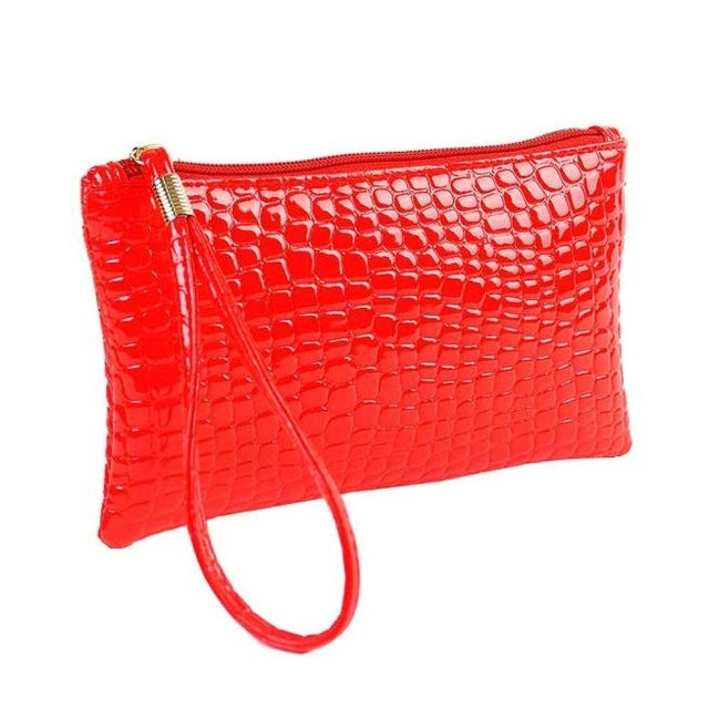 Fashion Long Crocodile Pattern Ladies Clutch Wallet
