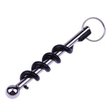 2 PCS Outdoor Creative Corkscrew Pocket Red Wine Tool, Key Ring