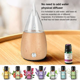 Waterless Diffuser Essential Oil Spray Wood Glass Aromatherapy Air Humidifier, AU Plug, UK Plug, US Plug, EU Plug