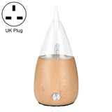 Waterless Diffuser Essential Oil Spray Wood Glass Aromatherapy Air Humidifier, AU Plug, UK Plug, US Plug, EU Plug UK Plug Light Wood Grain