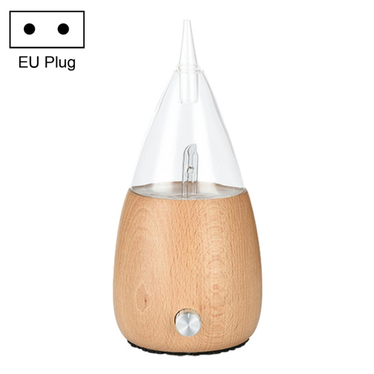 Waterless Diffuser Essential Oil Spray Wood Glass Aromatherapy Air Humidifier, AU Plug, UK Plug, US Plug, EU Plug EU Plug Light Wood Grain