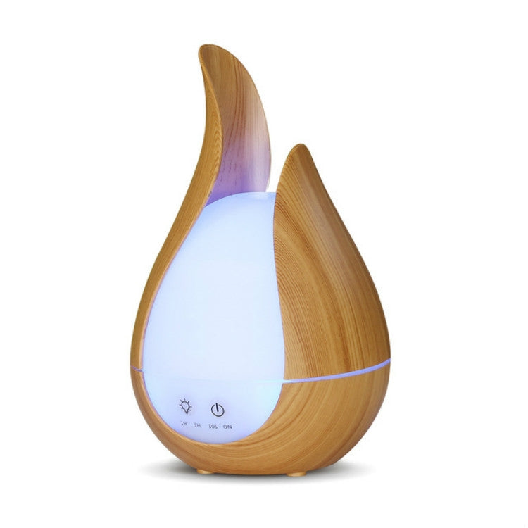 200ml Ultrasound Air Humidifier Aroma Essential Oil Diffuser 7 Colors LED Night Light Cool Mist Maker, EU Plug, US Plug, UK Plug, AU Plug UK Plug Light Wood Base