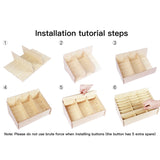 2 PCS Wooden Conference Classroom Mobile Phone Organizer Desktop Storage Box, White Oak 24 Grid