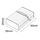 Aluminum Cigar Cigarette Case Tobacco Holder Pocket Box Storage Container Smoking Set