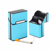 Aluminum Cigar Cigarette Case Tobacco Holder Pocket Box Storage Container Smoking Set