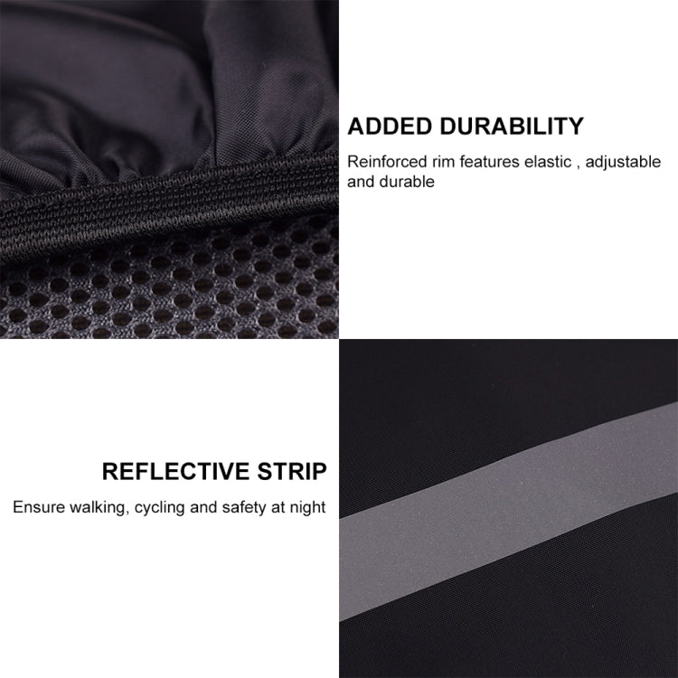 Reflective Light Waterproof Dustproof Backpack Rain Cover Portable Ultralight Shoulder Bag Protect Cover, XS, S, M, L, XL
