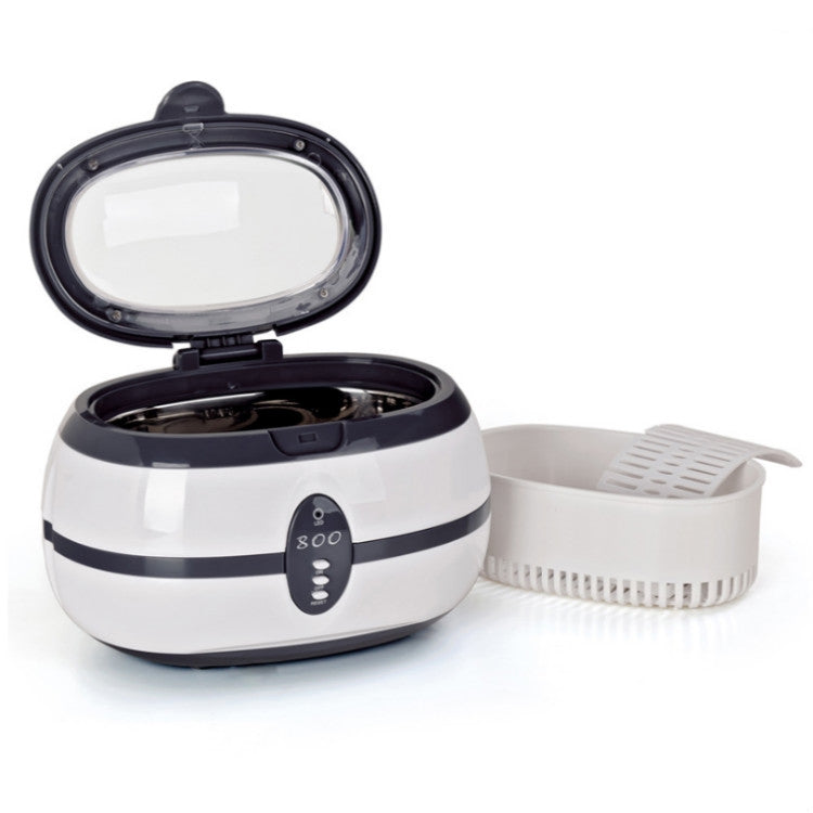 VGT-800 600ml Low Noise Vacuum Cleaner Ultrasonic Cleaner with SUS304 Tank for Home Jewelry Eyeglass Watch, UK Plug, EU Plug, US Plug