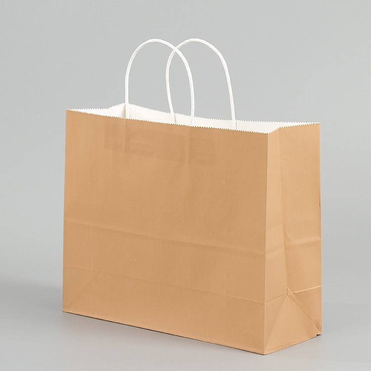 10 PCS Elegant Kraft Paper Bag With Handles for Wedding/Birthday Party/Jewelry/Clothes, 16x22x8cm, 22x27x11cm, 12x15x6cm, 26x33x12cm, 32x25x11cm, 42x31x12cm 32x25x11cm White Kraft