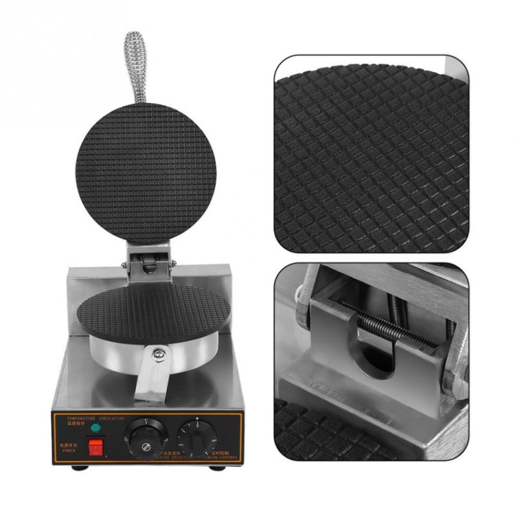 Electric Waffle Maker Egg Roll Maker DIY Ice Cream Cone Machine Crispy Omelet Machine, US Plug, UK Plug