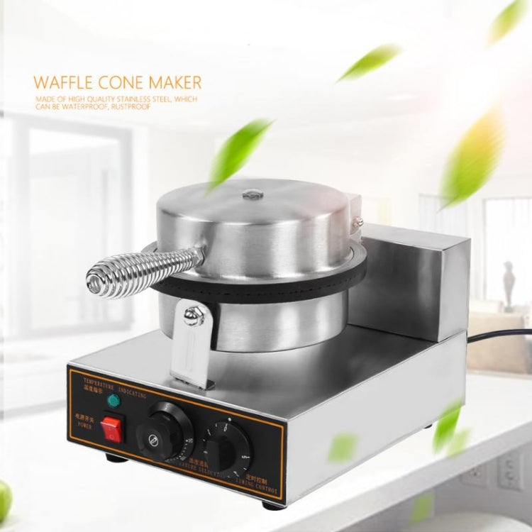 Electric Waffle Maker Egg Roll Maker DIY Ice Cream Cone Machine Crispy Omelet Machine, US Plug, UK Plug