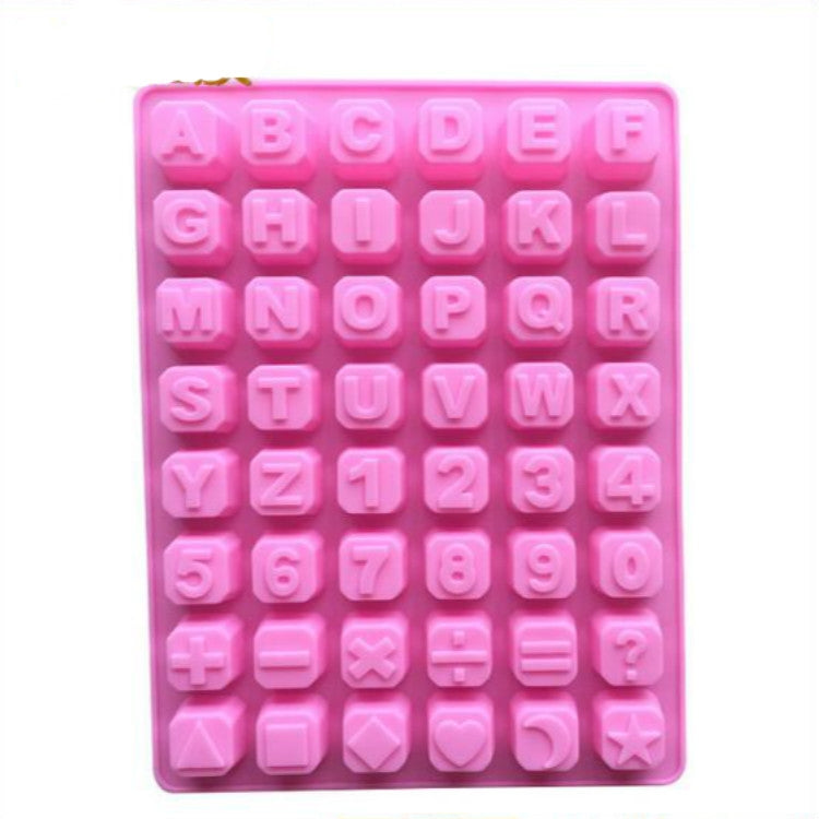 Stars Shape English Alphabet Silicone Chocolate Mold DIY Ice Handmade Soap Mold, Stars Shape English Alphabet