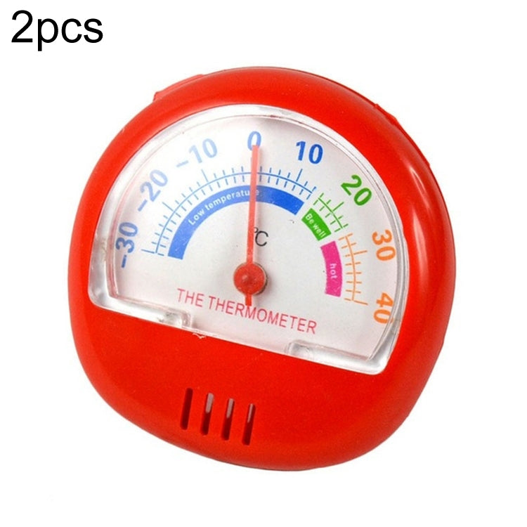 2 PCS Freezer Thermometer Indoor Outdoor Pointer Thermometer Red