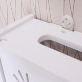 Wifi Router Box PVC Wall-mounted Shelf Hanging Board Bracket Storage Box, 41x23x8.5cm