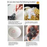 Stainless Steel Square Cast Iron Cleaner Pot Brush Scrubber Home Cookware Kitchen Cleaning Tool, 4×4inch, 5×5inch, 6×6inch, 7×7inch, 8×8inch, 8×6inch