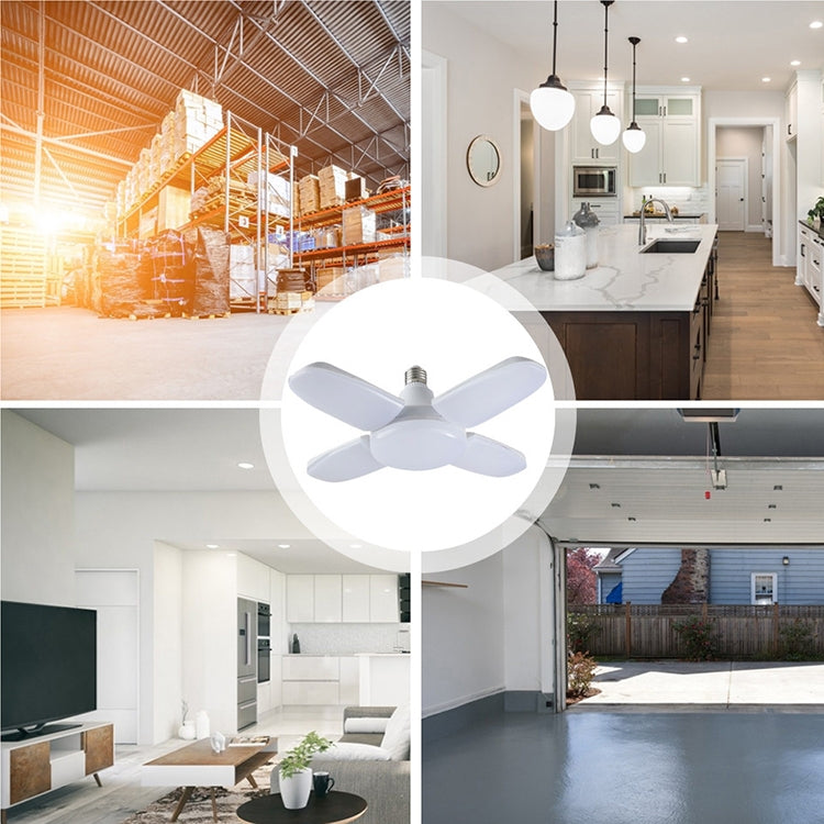 60W 5 Leaves 235 LEDs SMD 2835 Foldable Household Bulb, AC 120-265V, E27 Cold White, B22 Cold White