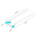 2 Sets 2 in 1 Double Head Door Window Gap Cleaning Brush Cup Brush with Tail Scraper, 2 Sets 2 in 1