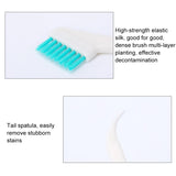 2 Sets 2 in 1 Double Head Door Window Gap Cleaning Brush Cup Brush with Tail Scraper, 2 Sets 2 in 1