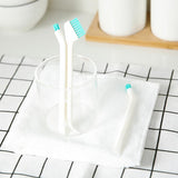 2 Sets 2 in 1 Double Head Door Window Gap Cleaning Brush Cup Brush with Tail Scraper, 2 Sets 2 in 1