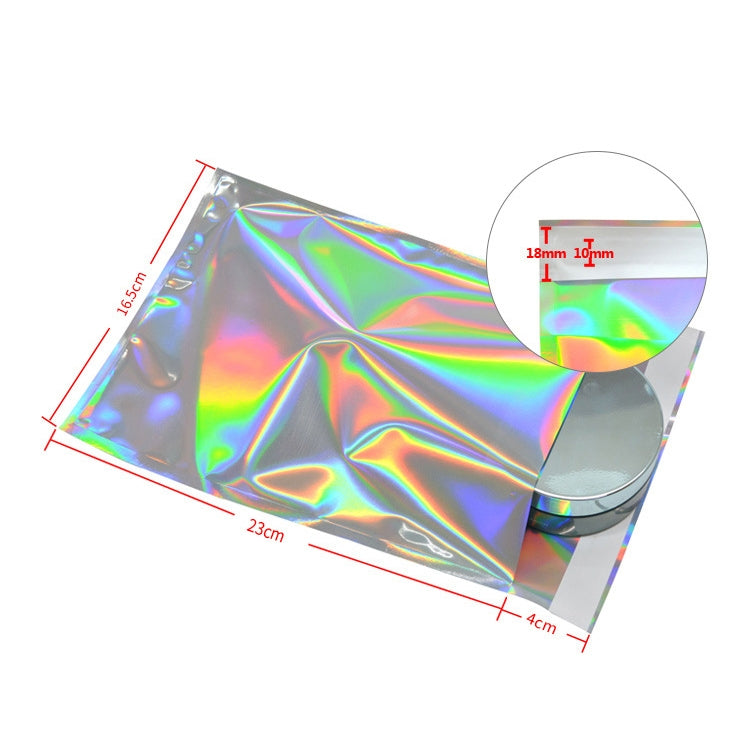 100 PCS / Set Laser Self Sealing Plastic Envelopes Mailing Bags Gift Packaging Bags, 11.5cmx16.5cm+4cm, 16.5cmx23cm+4cm, 23cmx32.5cm+4cm, 35cmx40cm+4cm