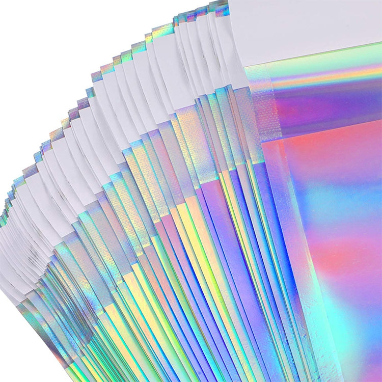 100 PCS / Set Laser Self Sealing Plastic Envelopes Mailing Bags Gift Packaging Bags, 11.5cmx16.5cm+4cm, 16.5cmx23cm+4cm, 23cmx32.5cm+4cm, 35cmx40cm+4cm