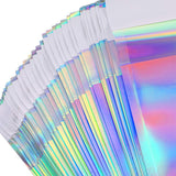 100 PCS / Set Laser Self Sealing Plastic Envelopes Mailing Bags Gift Packaging Bags, 11.5cmx16.5cm+4cm, 16.5cmx23cm+4cm, 23cmx32.5cm+4cm, 35cmx40cm+4cm