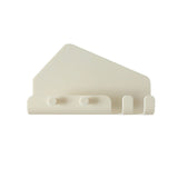 Wall Mounted 4 Hooks Mobile Phone Holder Hook Hanging Cellphone Tablet Charging Stand Bracket White