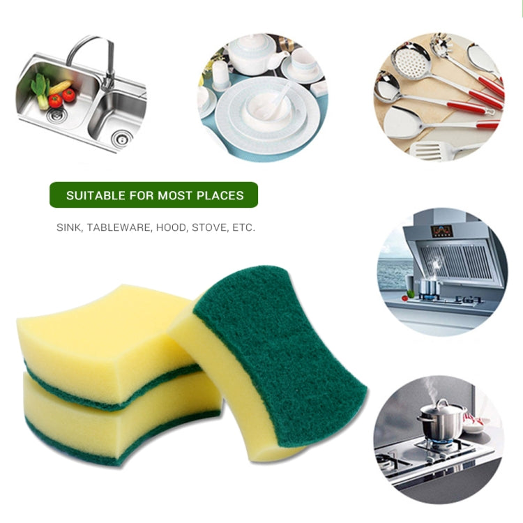10 PCS Magic Sponge Eraser Cleaner Kitchen Clean Scouring Cloth Dish Washing Kitchen Cleaning Tools, 10x8x3cm, Waist Shape, 10x8x3cm, Square