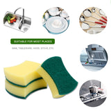 10 PCS Magic Sponge Eraser Cleaner Kitchen Clean Scouring Cloth Dish Washing Kitchen Cleaning Tools, 10x8x3cm, Waist Shape, 10x8x3cm, Square