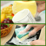10 PCS Magic Sponge Eraser Cleaner Kitchen Clean Scouring Cloth Dish Washing Kitchen Cleaning Tools, 10x8x3cm, Waist Shape, 10x8x3cm, Square