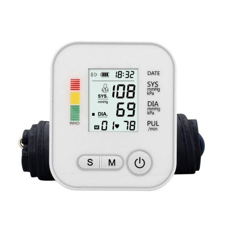 SZKIA RAK283 Arm Type Home Electronic Automatic Hypertension Measuring Instrument Sphygmomanometer, With voice