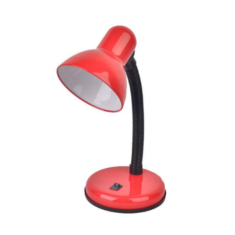 Vintage Iron LED Desk Lamp Push Button Switch Eye Protection Reading Led Light Table Lamps Red