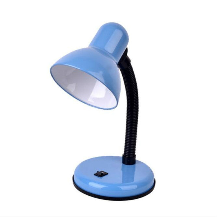 Vintage Iron LED Desk Lamp Push Button Switch Eye Protection Reading Led Light Table Lamps Blue