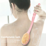 Long Handle Bath Brush Soft Hair Bath Brush with Massage Back Brush