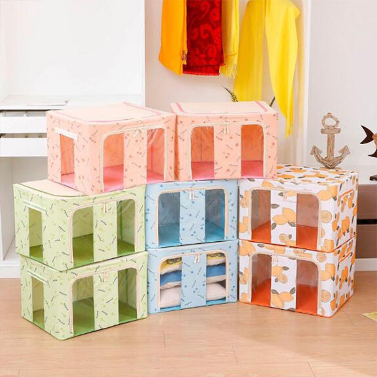 Folding Storage Box Non Woven Fabric With Zipper Moisture-proof Clothes Storage Box, 150L 75x46x45cm